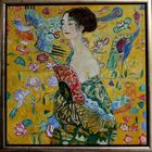 Kopie von Gustav Klimt "Dame mit Fächer"