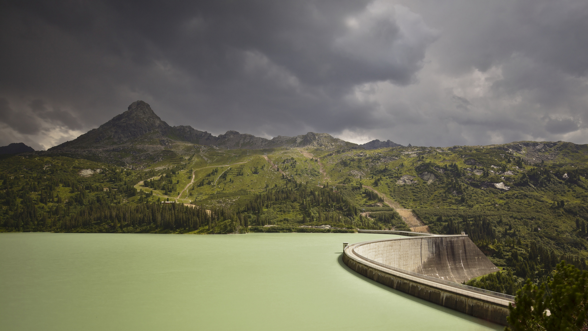 Kops Stausee bei Galtür an der Silvretta Österreich