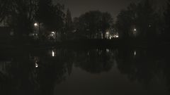 Korbacher Park bei Nacht