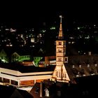 Korbacher Rathaus bei Nacht