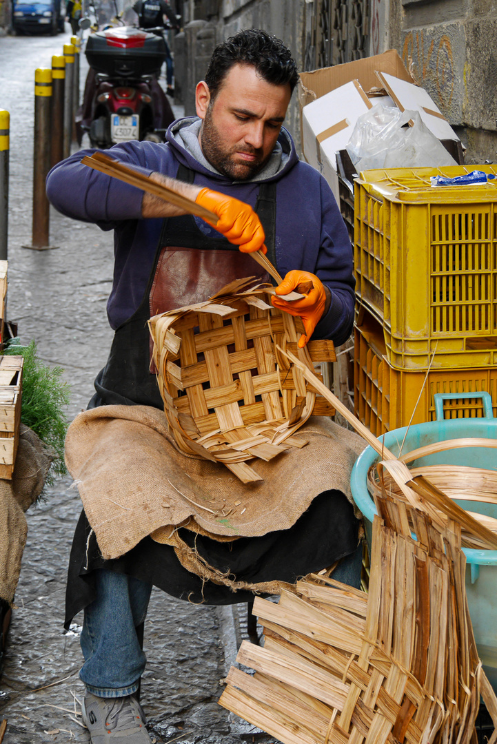 Korbmacher in Neapel