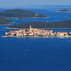 Korcula aus der Vogelperspektive