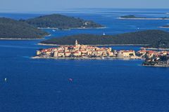 Korcula aus der Vogelperspektive