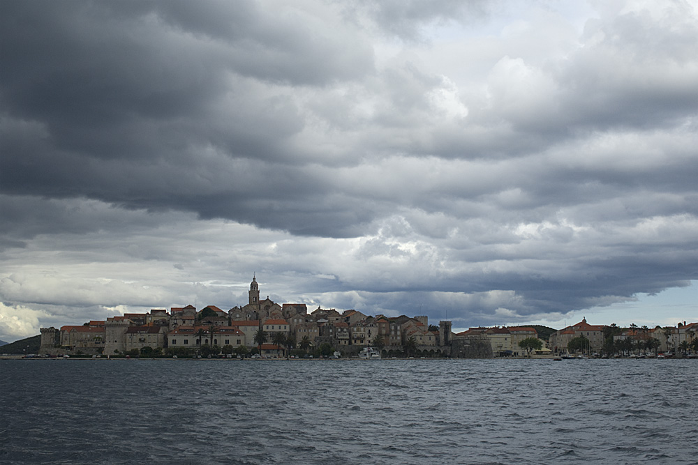 Korcula - bewölkt!