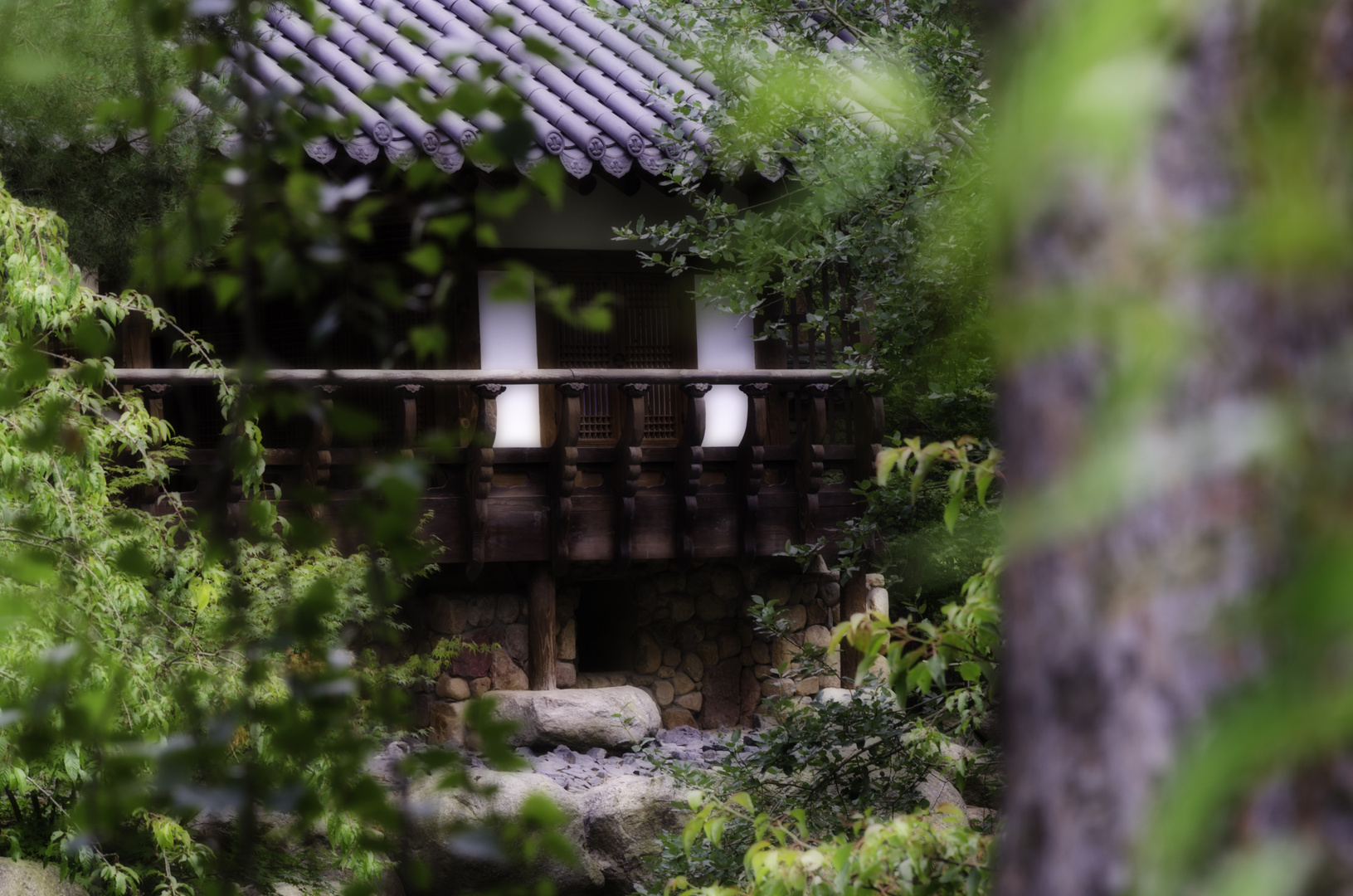 Koreanische Berghütte