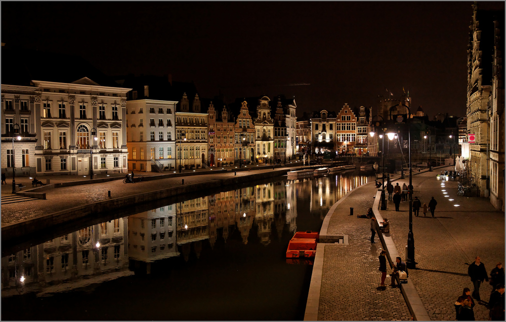 Korenlei en Graslei in Gent