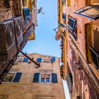 Korfu - Altstadt mit blauen Fensterläden - Kékira