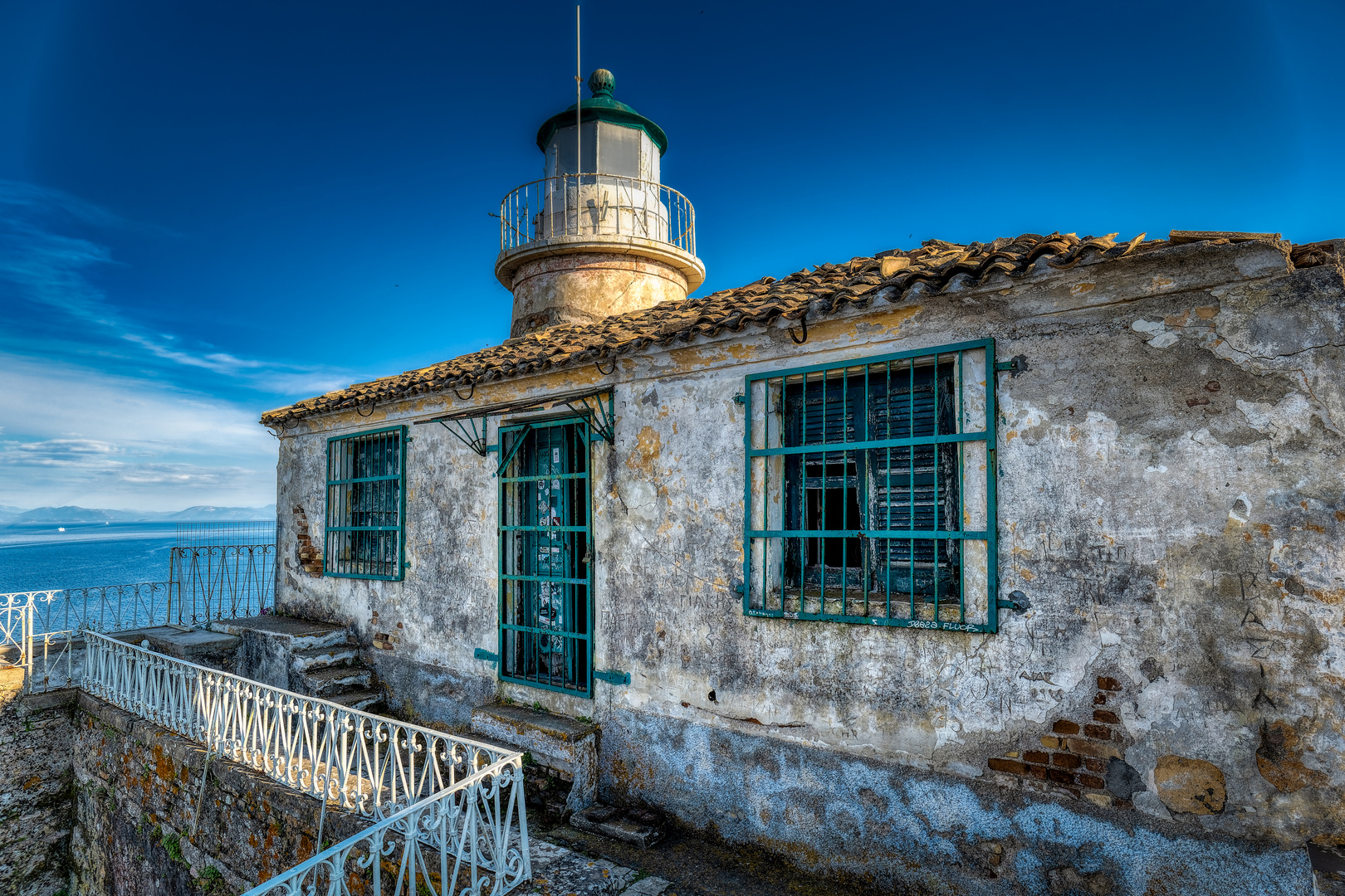 Korfu - Leuchtturm Sideros alte Festung