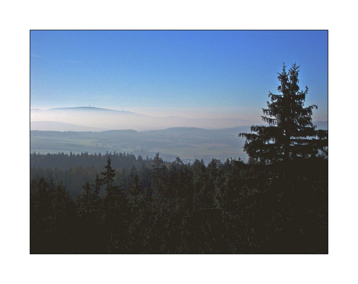 Kornbergblick ins Fichtelgebirge