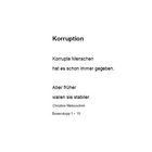 Korruption -  BS 1 - 15
