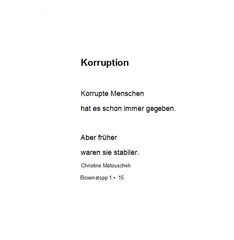 Korruption -  BS 1 - 15