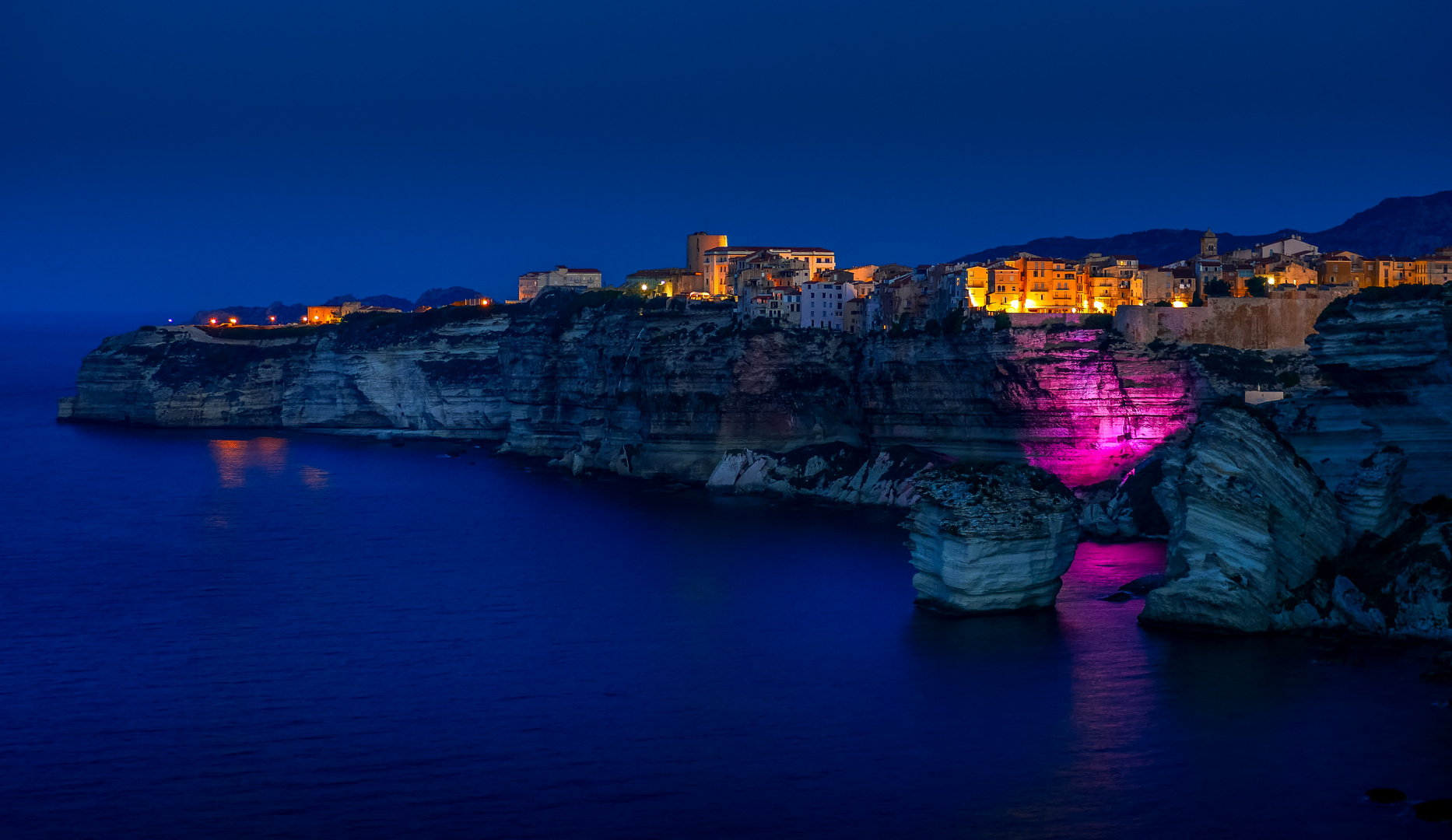 Korsika, Bonifacio bei Nacht