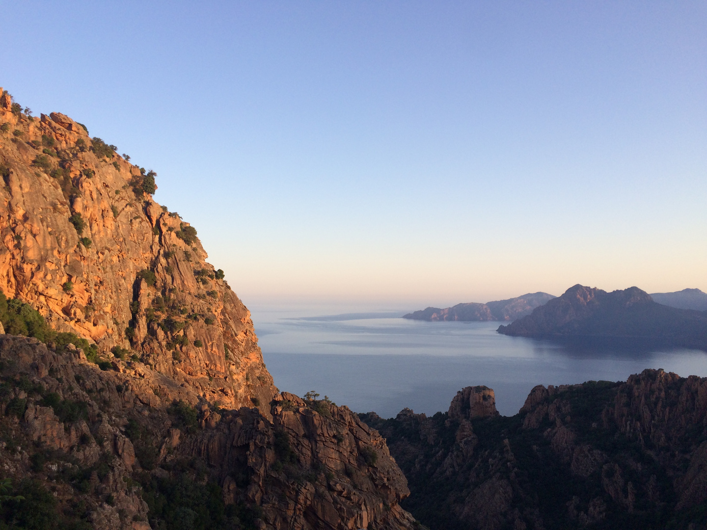 Korsika_Calanche Felsen bei Sonnenaufgang