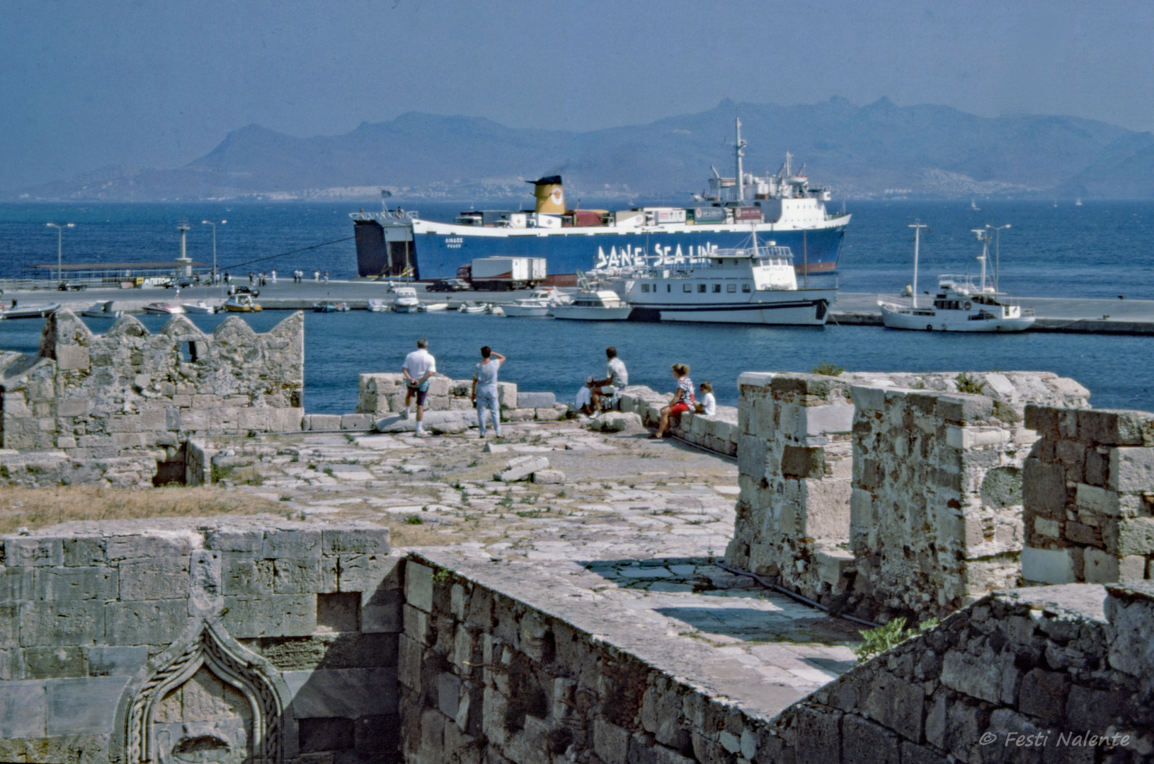 Kos, Blick von der Festung Neratzia auf den Hafen