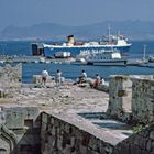 Kos, Blick von der Festung Neratzia auf den Hafen