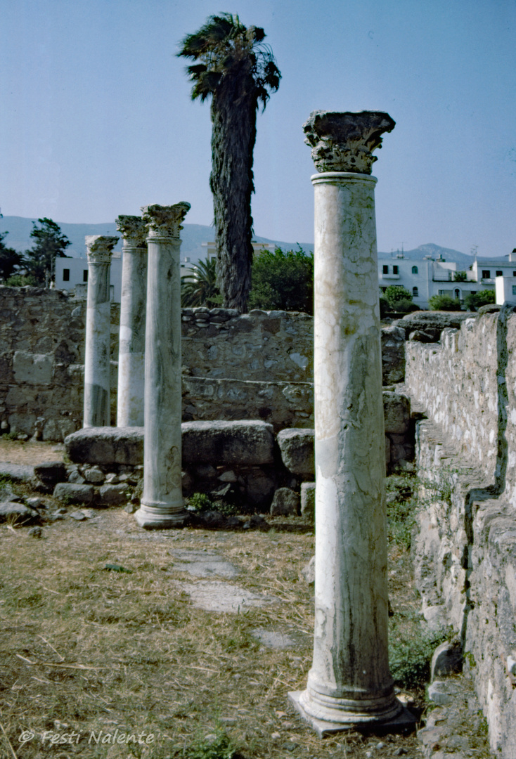 Kos, Korinthische Säulen vom Tempel des Apollo im Asklepion