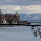 Kostanz mit Rhein und Bergen