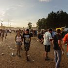 Kostrzyn, August 2015: Haltestelle Woodstock.