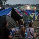 Kostrzyn, Przystanek Woodstock August 2014: Zelte und Bühne.