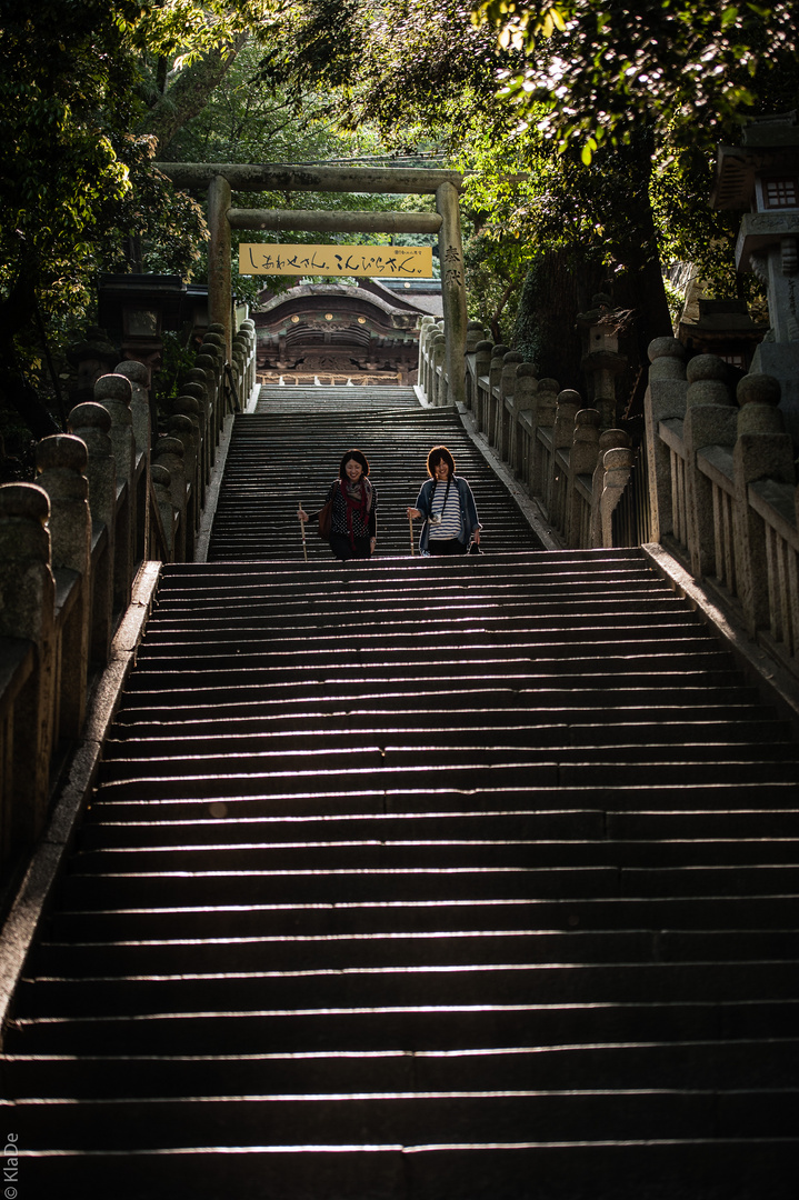 Kotohira - Kotohira-gu - Abstieg