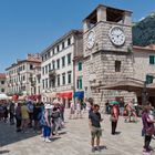 Kotor - Stadplatz mit Uhrturm