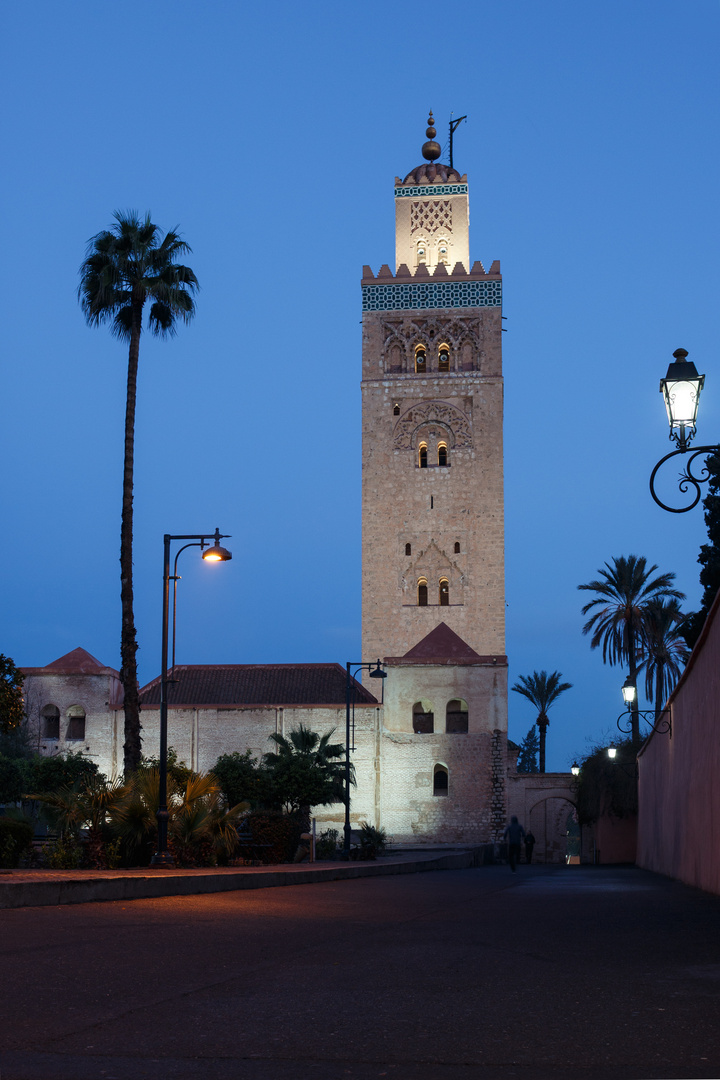 Koutoubia-Moschee zur blauen Stunde