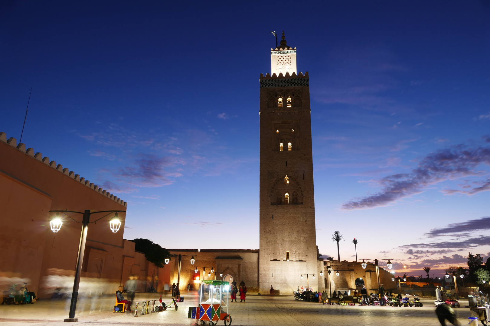 Koutoubia Moschee zur blauen Stunde