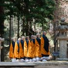 Koya-san - Kongobu-ji - Mönche beim Gebet