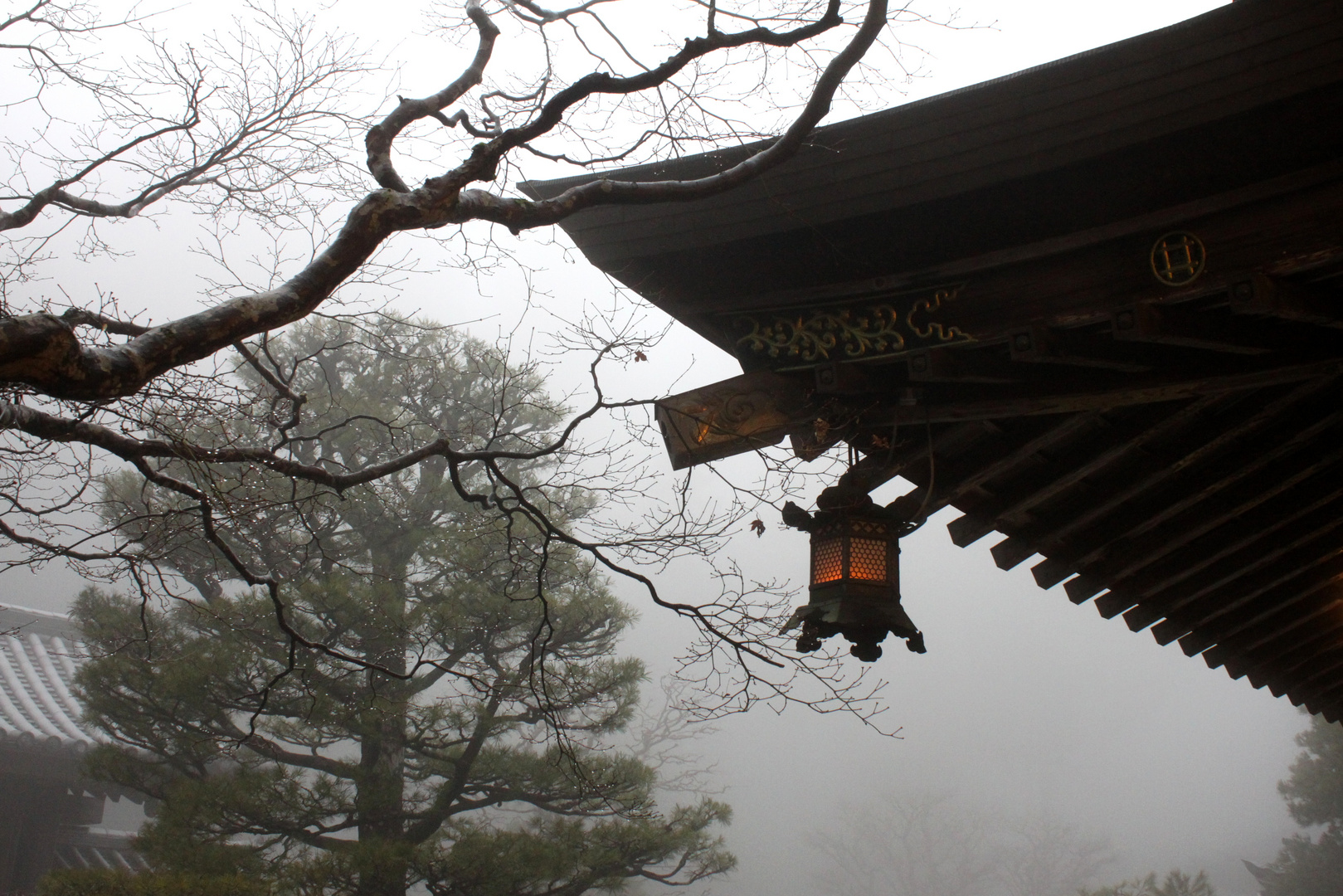 Koyasan im Nebel