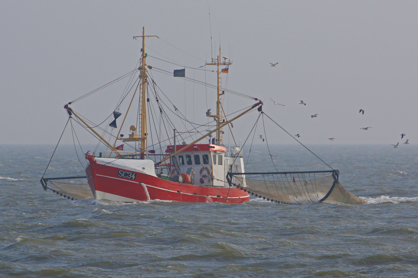 Krabbenfischer vor Büsum