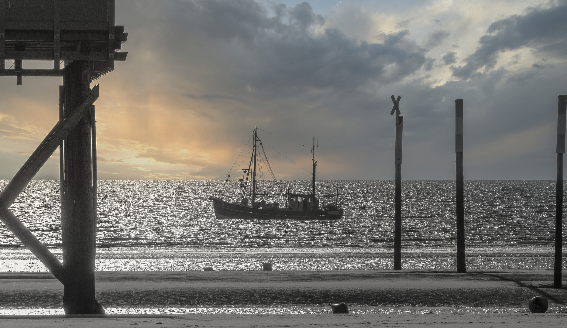 Krabbenfischer vor St. Peter Ording