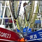 Krabbenkutter im Hafen von Greetsiel