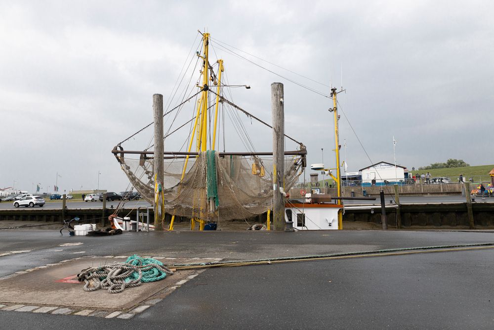 Krabbenkutter im Hafen von Wremen