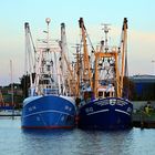 Krabbenkutter im Husumer Außenhafen