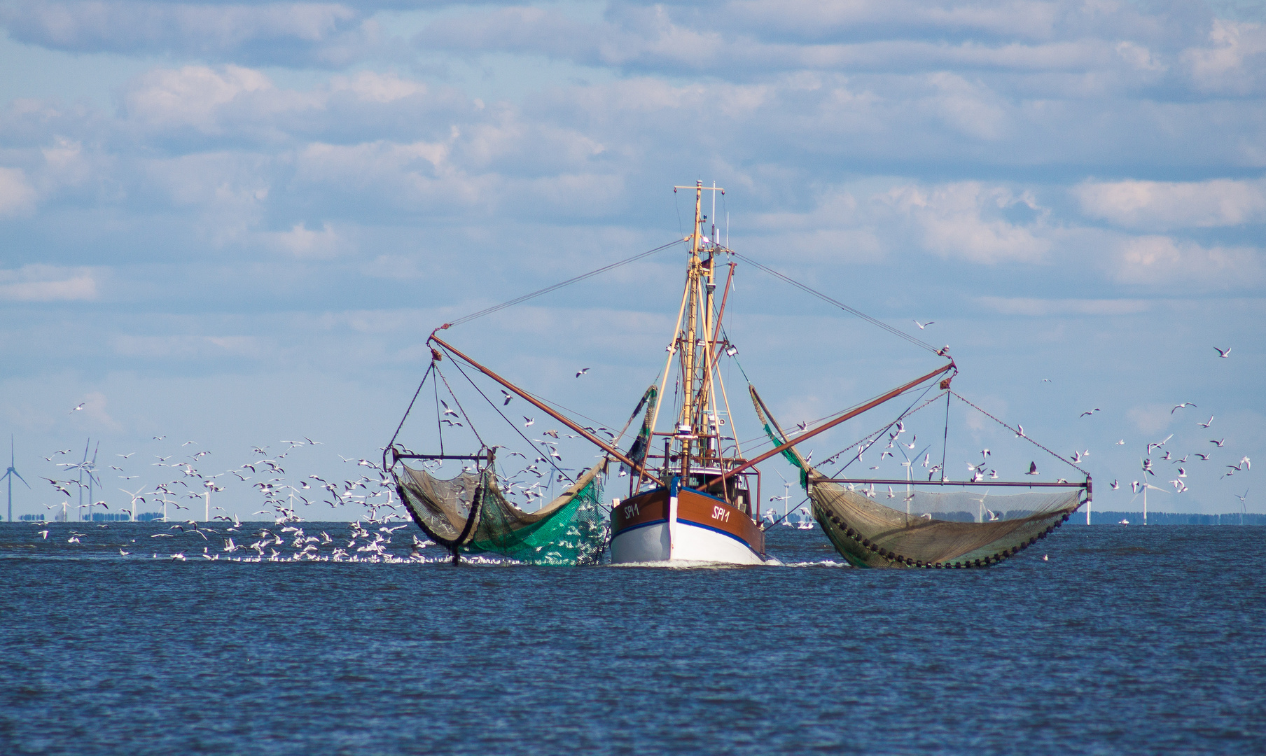 Krabbenkutter vor Cuxhaven