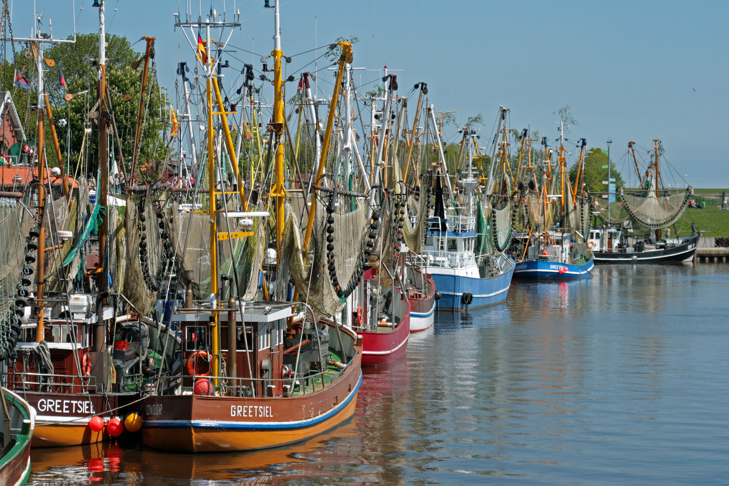 Krabbenkutterflotte in Greetsiel