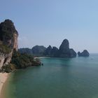 krabi beach and rocks