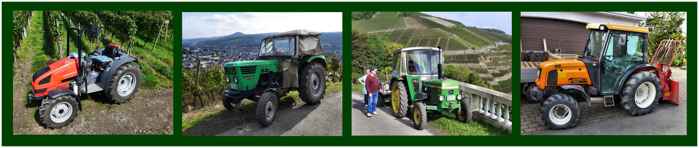 Kräftige Helfer der Winzer