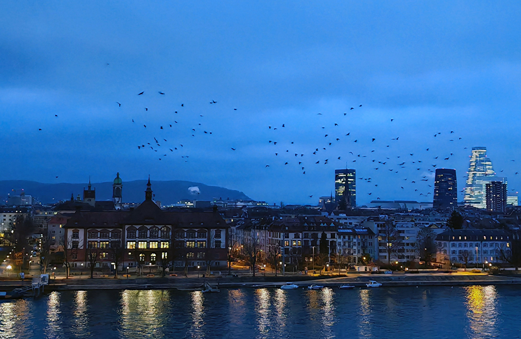 Krähenflug am Morgen