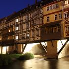 Krämerbrücke bei Nacht