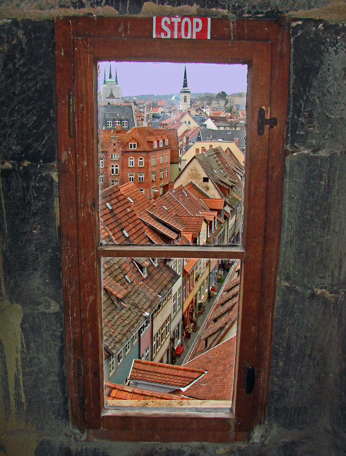 Krämerbrücke, die bekannte in Erfurt....