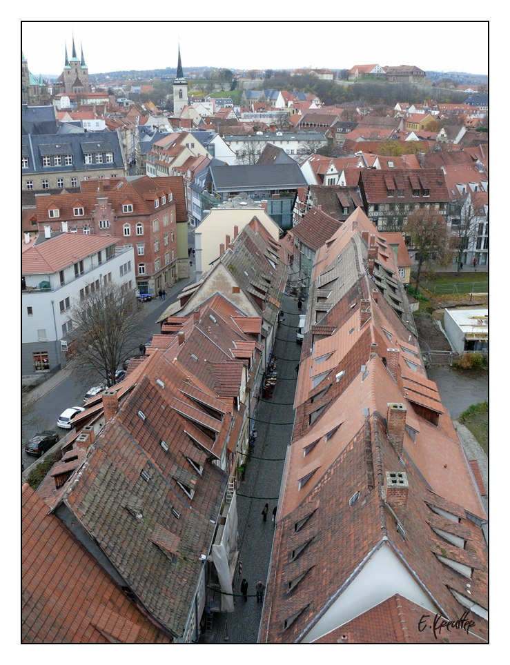 Krämerbrücke von oben