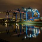 Kräne am Containerhafen in Mannheim - 2023