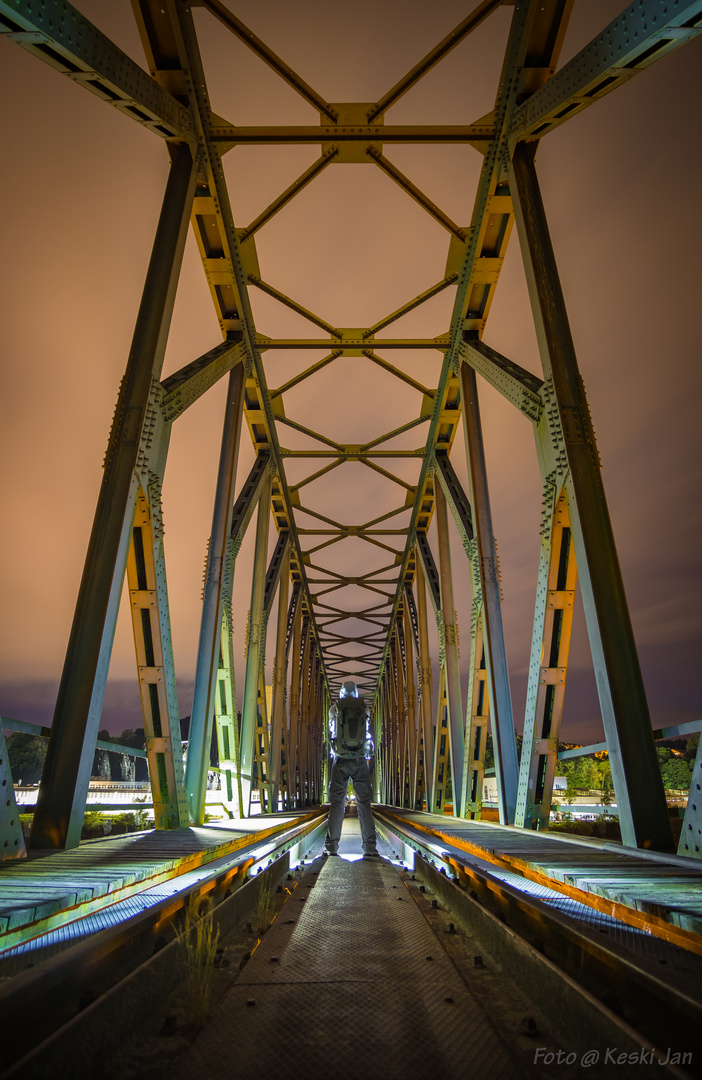 Kräutlsteinbrücke bei Nacht