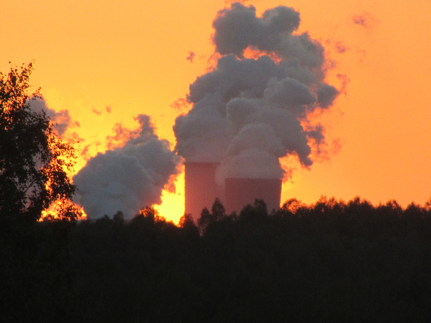 Kraftwerk Boxberg in Flammen