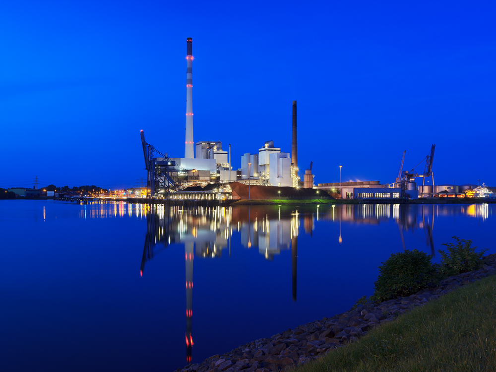 Kraftwerk Bremen  Hafen  Foto Bild deutschland europe 