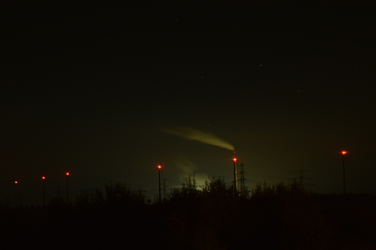 Kraftwerk Buschhaus bei Nacht