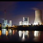 Kraftwerk Duisburg Walsum bei Nacht