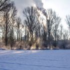 Kraftwerk im Schnee