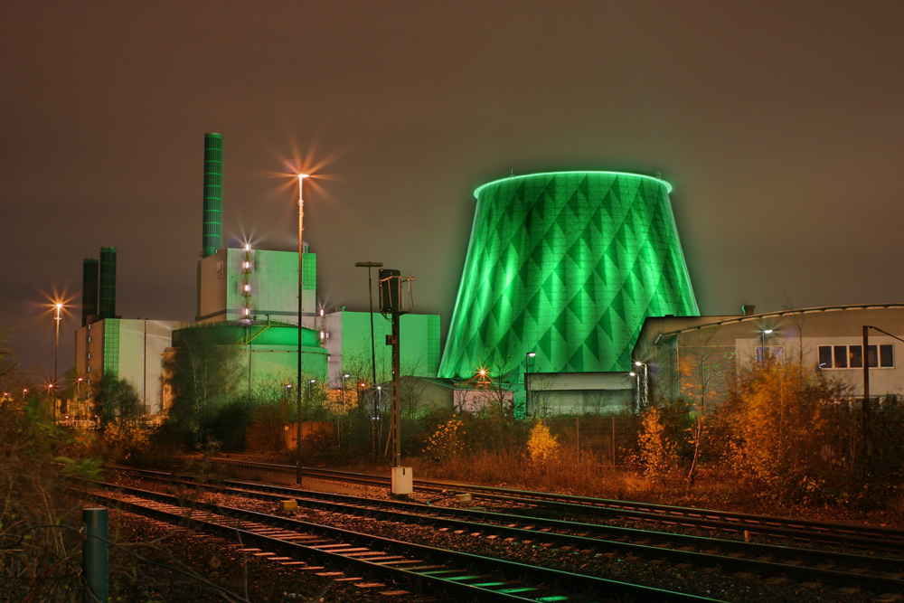 Kraftwerk in Duisburg Wanheimerort Foto & Bild architektur
